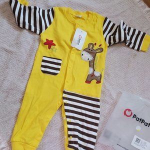 PatPat Giraffe Baby Outfit